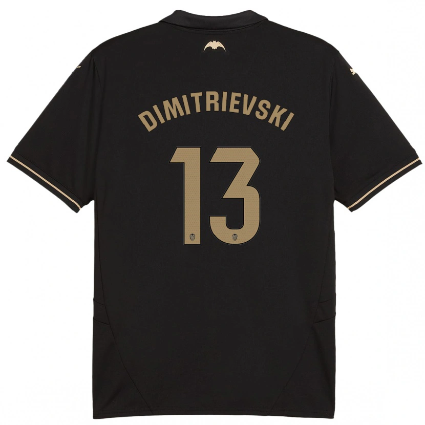 Danxen Kinder Stole Dimitrievski #13 Schwarz Auswärtstrikot Trikot 2024/25 T-Shirt Schweiz