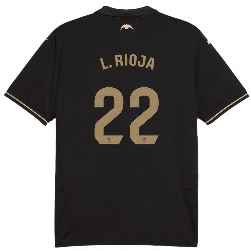 Danxen Kinder Luis Rioja #22 Schwarz Auswärtstrikot Trikot 2024/25 T-Shirt Schweiz