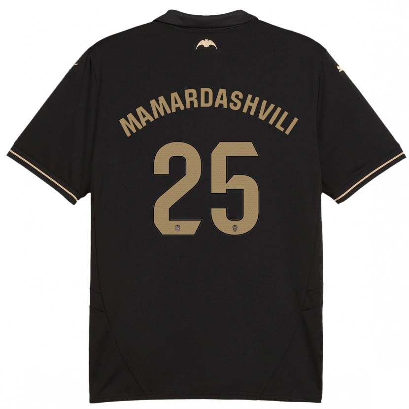 Danxen Kinder Giorgi Mamardashvili #25 Schwarz Auswärtstrikot Trikot 2024/25 T-Shirt Schweiz