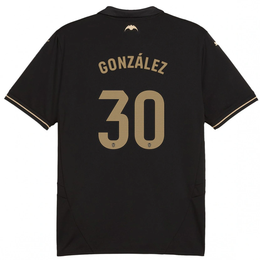 Danxen Kinder Hugo González #30 Schwarz Auswärtstrikot Trikot 2024/25 T-Shirt Schweiz