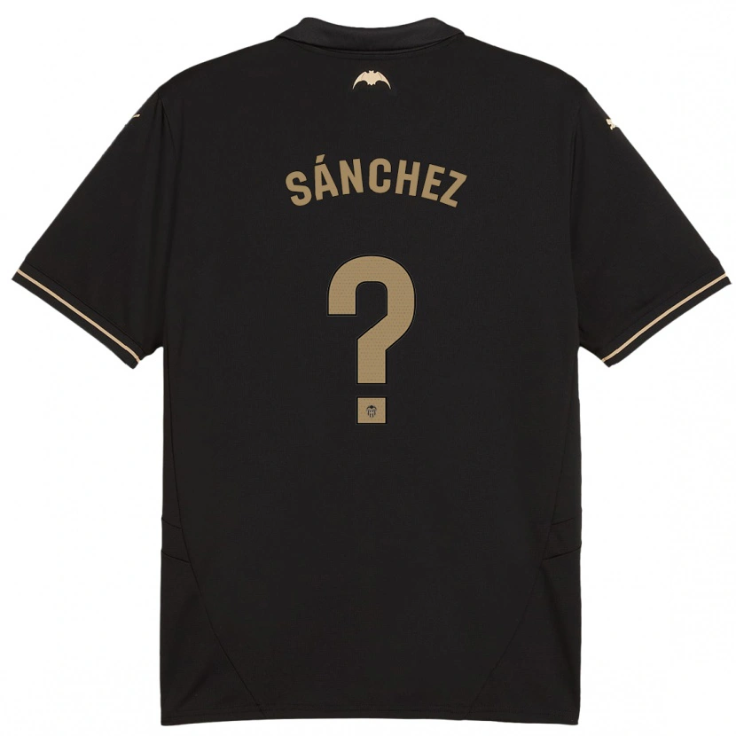 Danxen Kinder Dani Sánchez #0 Schwarz Auswärtstrikot Trikot 2024/25 T-Shirt Schweiz