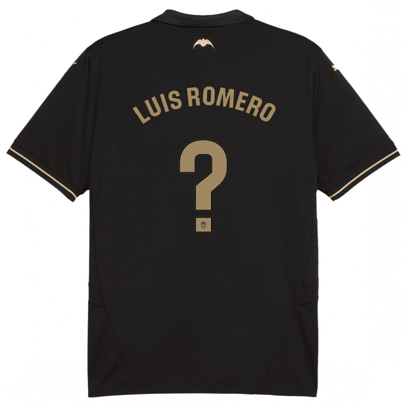 Danxen Kinder Luis Romero #0 Schwarz Auswärtstrikot Trikot 2024/25 T-Shirt Schweiz