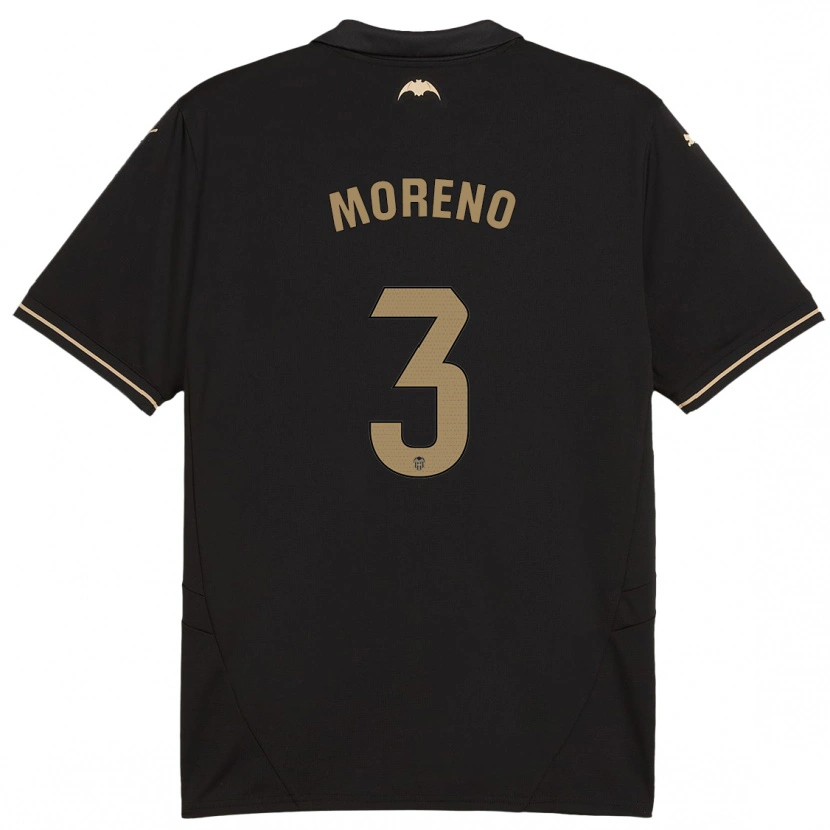 Danxen Kinder Diego Moreno #3 Schwarz Auswärtstrikot Trikot 2024/25 T-Shirt Schweiz