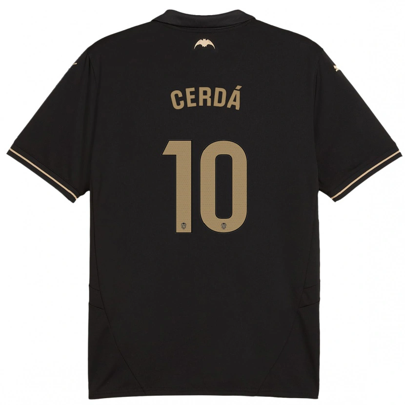 Danxen Kinder Alex Cerdá #10 Schwarz Auswärtstrikot Trikot 2024/25 T-Shirt Schweiz