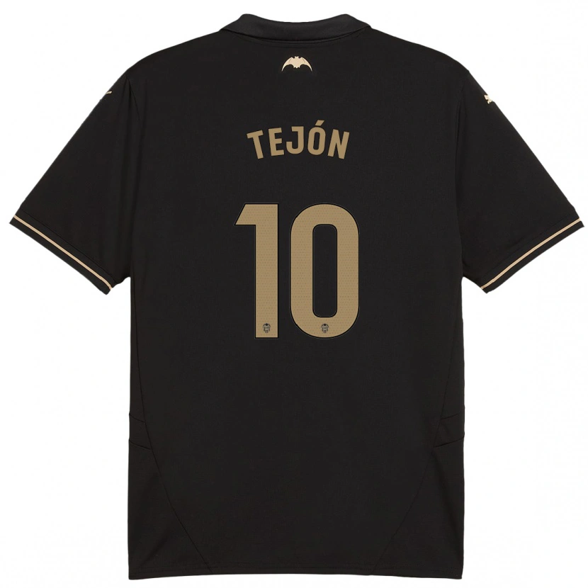 Danxen Kinder Martín Tejón #10 Schwarz Auswärtstrikot Trikot 2024/25 T-Shirt Schweiz