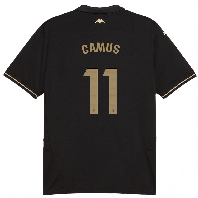 Danxen Kinder Marco Camus #11 Schwarz Auswärtstrikot Trikot 2024/25 T-Shirt Schweiz