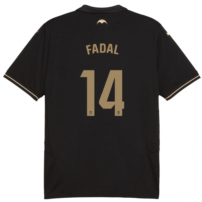 Danxen Kinder Ali Fadal #14 Schwarz Auswärtstrikot Trikot 2024/25 T-Shirt Schweiz