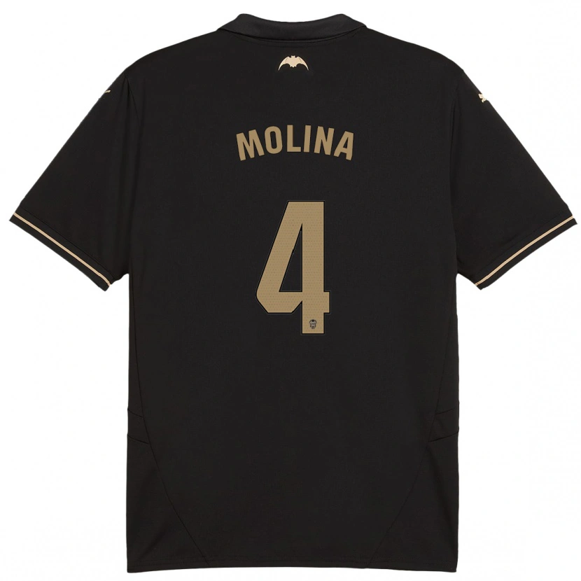 Danxen Kinder María Molina #4 Schwarz Auswärtstrikot Trikot 2024/25 T-Shirt Schweiz