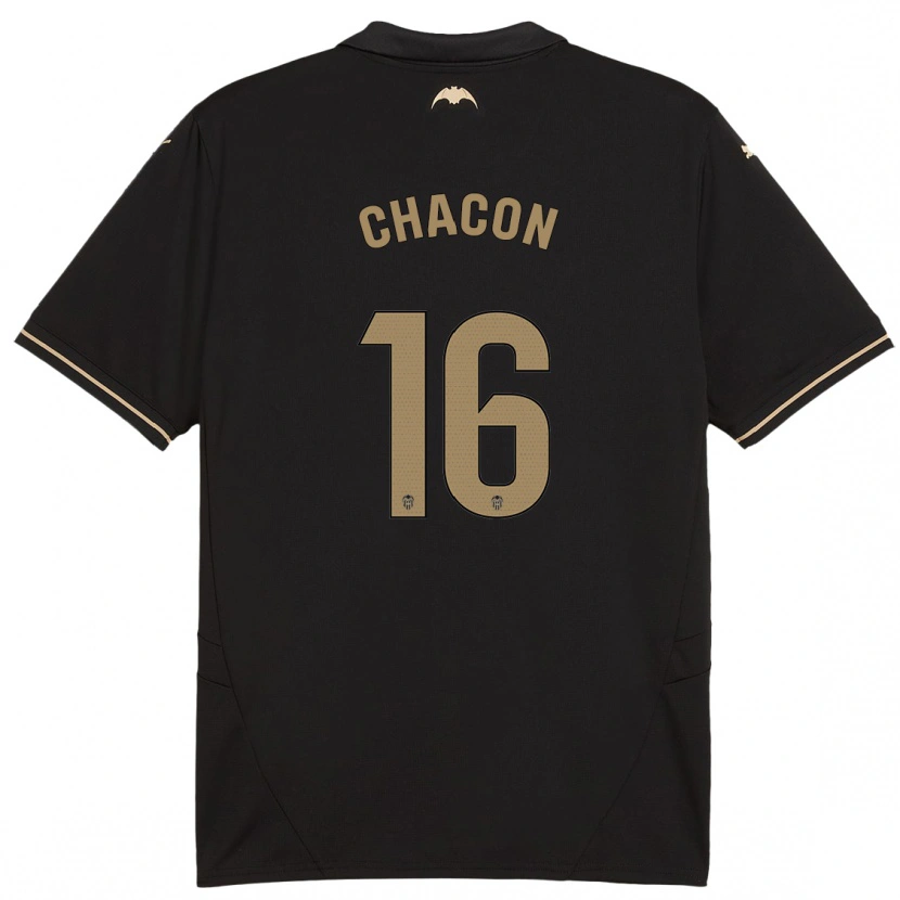 Danxen Kinder Ivonne Chacón #16 Schwarz Auswärtstrikot Trikot 2024/25 T-Shirt Schweiz