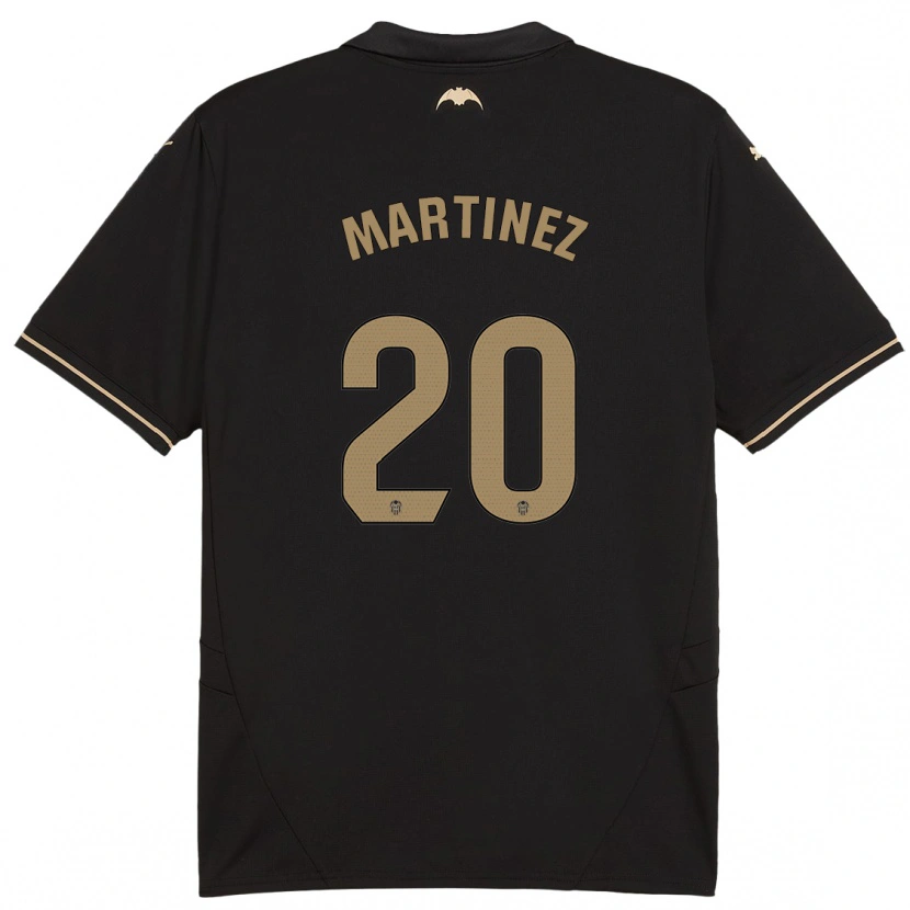 Danxen Kinder Asun Martínez #20 Schwarz Auswärtstrikot Trikot 2024/25 T-Shirt Schweiz