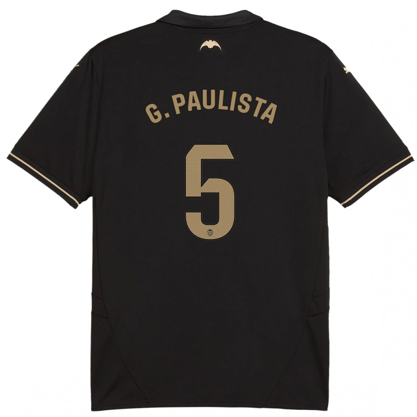 Danxen Kinder Gabriel Paulista #5 Schwarz Auswärtstrikot Trikot 2024/25 T-Shirt Schweiz