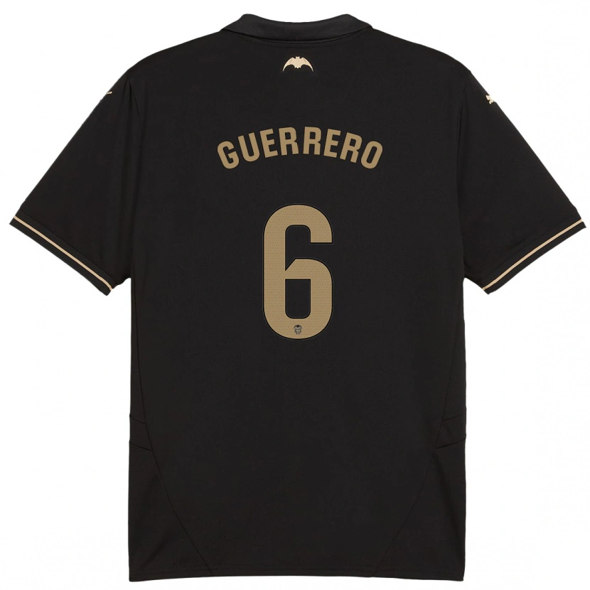 Danxen Kinder Paula Guerrero #6 Schwarz Auswärtstrikot Trikot 2024/25 T-Shirt Schweiz