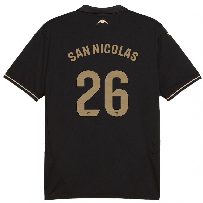 Danxen Kinder Olga San Nicolas #26 Schwarz Auswärtstrikot Trikot 2024/25 T-Shirt Schweiz