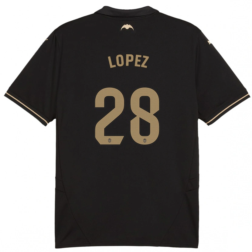 Danxen Kinder Saray Lopez #28 Schwarz Auswärtstrikot Trikot 2024/25 T-Shirt Schweiz