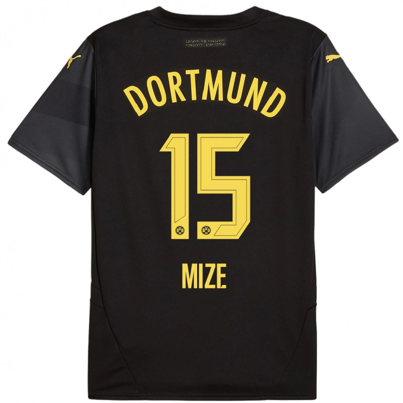 Danxen Kinder Jack Mize #15 Schwarz Gelb Auswärtstrikot Trikot 2024/25 T-Shirt Schweiz