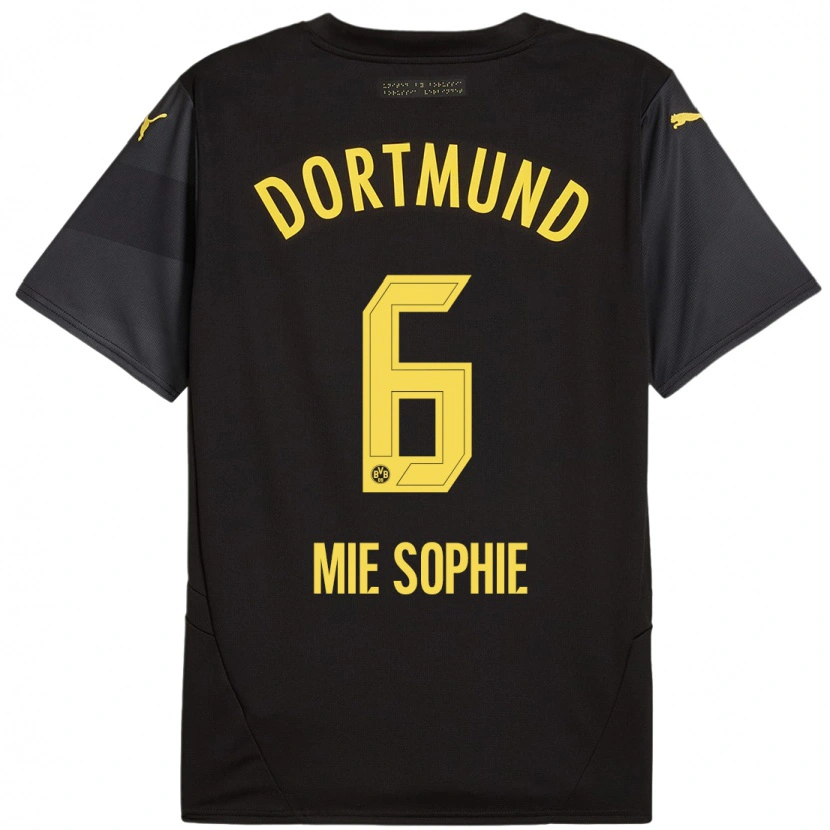 Danxen Kinder Sando Mie Sophie #6 Schwarz Gelb Auswärtstrikot Trikot 2024/25 T-Shirt Schweiz