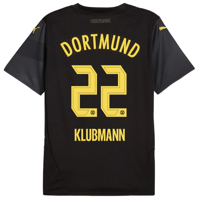 Danxen Kinder Leon Klubmann #22 Schwarz Gelb Auswärtstrikot Trikot 2024/25 T-Shirt Schweiz