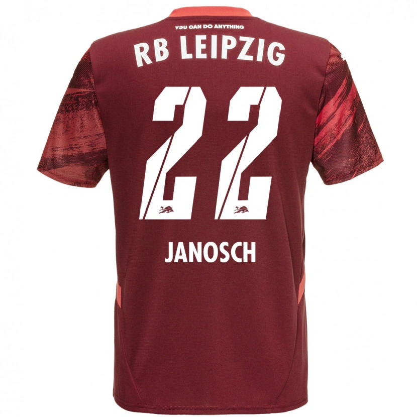 Danxen Kinder Luca Janosch #22 Burgunderrot Auswärtstrikot Trikot 2024/25 T-Shirt Schweiz