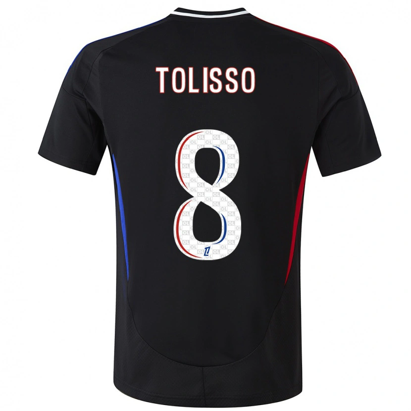 Danxen Kinder Corentin Tolisso #8 Schwarz Auswärtstrikot Trikot 2024/25 T-Shirt Schweiz