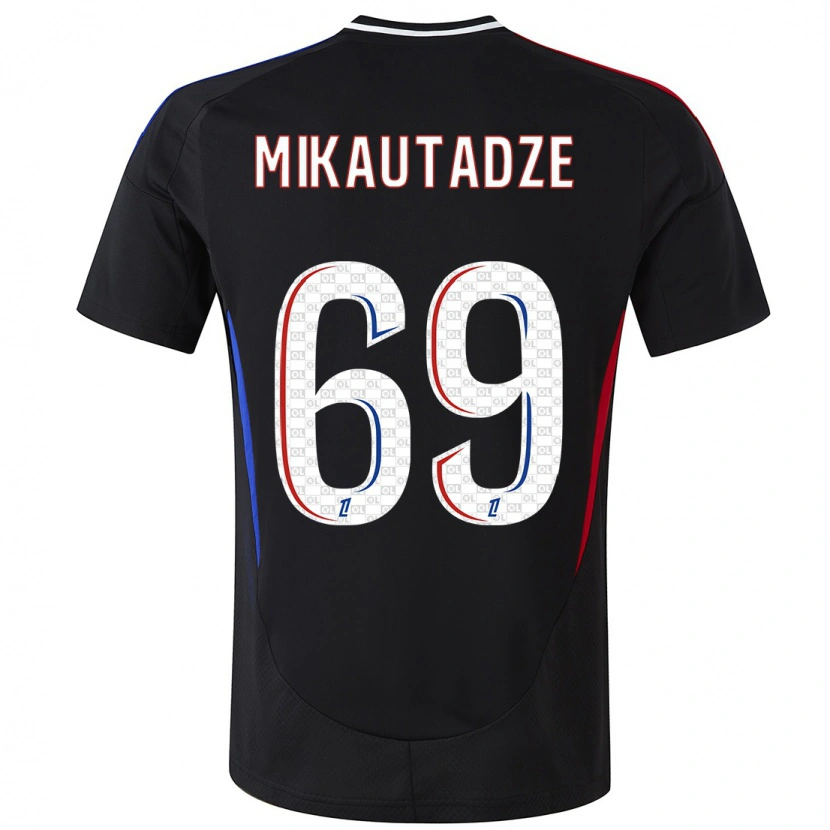 Danxen Kinder Georges Mikautadze #69 Schwarz Auswärtstrikot Trikot 2024/25 T-Shirt Schweiz