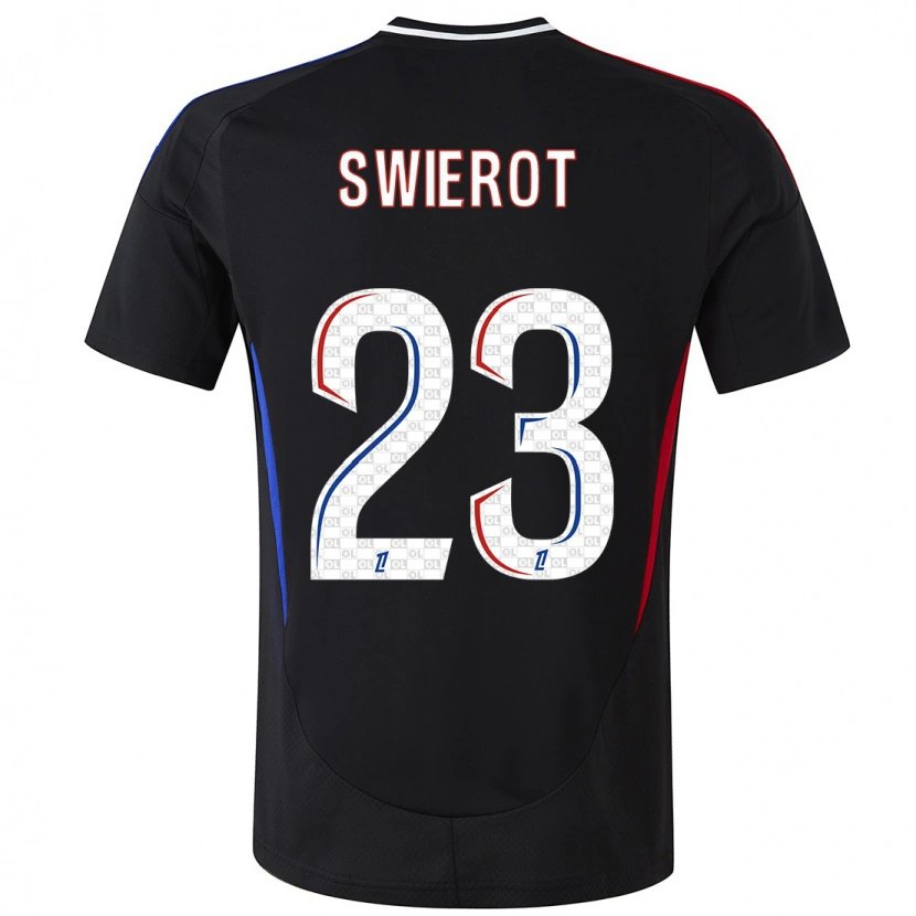 Danxen Kinder Julie Swierot #23 Schwarz Auswärtstrikot Trikot 2024/25 T-Shirt Schweiz