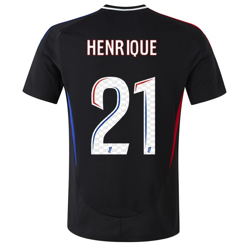 Danxen Kinder Henrique Silva #21 Schwarz Auswärtstrikot Trikot 2024/25 T-Shirt Schweiz