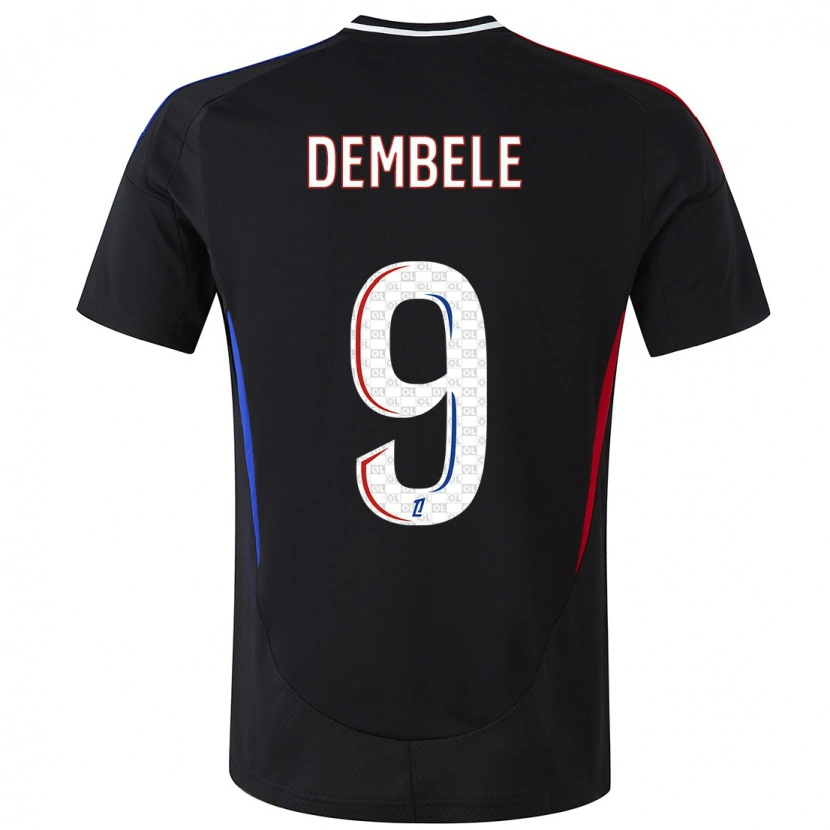 Danxen Kinder Moussa Dembele #9 Schwarz Auswärtstrikot Trikot 2024/25 T-Shirt Schweiz