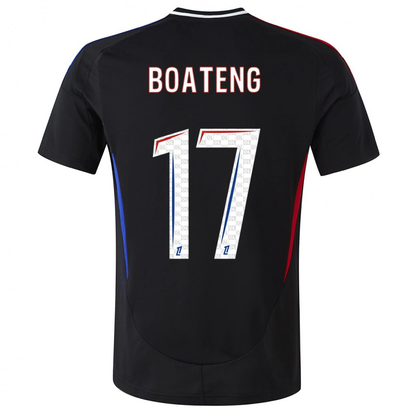 Danxen Kinder Jerome Boateng #17 Schwarz Auswärtstrikot Trikot 2024/25 T-Shirt Schweiz