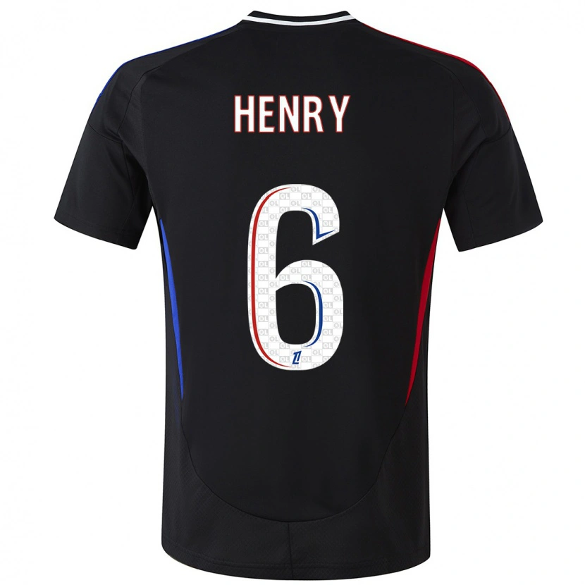 Danxen Kinder Amandine Henry #6 Schwarz Auswärtstrikot Trikot 2024/25 T-Shirt Schweiz