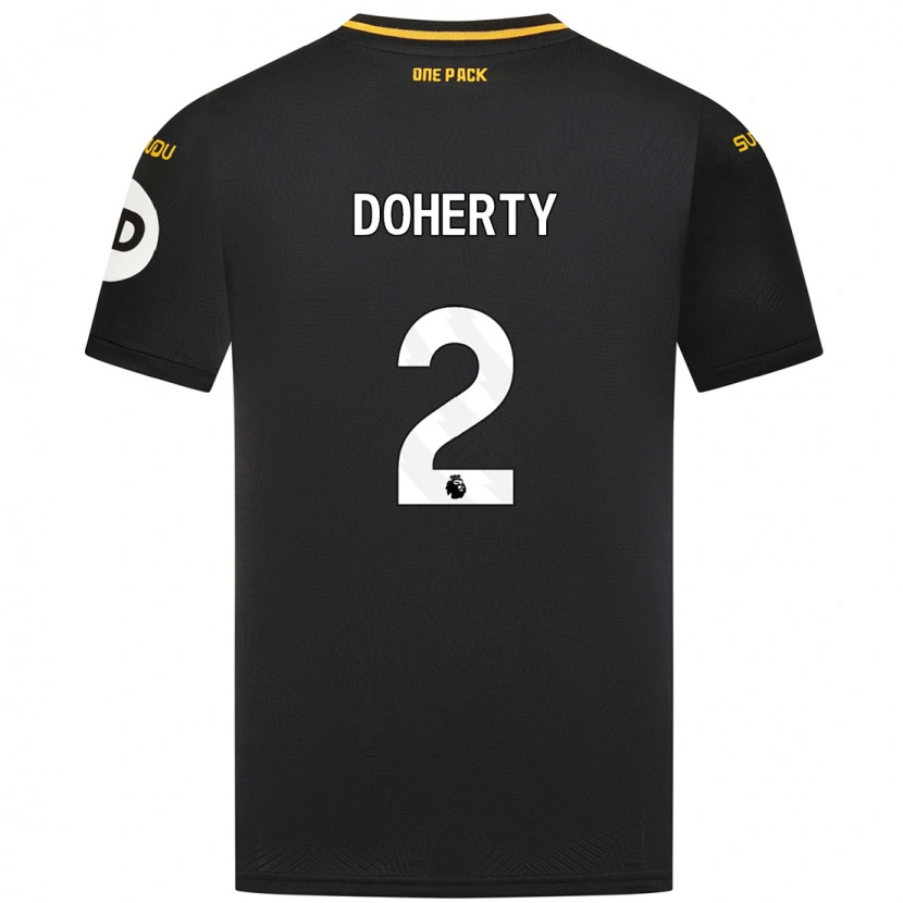 Danxen Kinder Matt Doherty #2 Schwarz Auswärtstrikot Trikot 2024/25 T-Shirt Schweiz