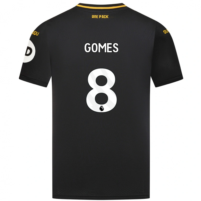 Danxen Kinder João Gomes #8 Schwarz Auswärtstrikot Trikot 2024/25 T-Shirt Schweiz