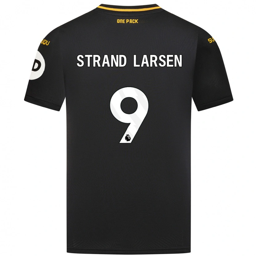 Danxen Kinder Jørgen Strand Larsen #9 Schwarz Auswärtstrikot Trikot 2024/25 T-Shirt Schweiz