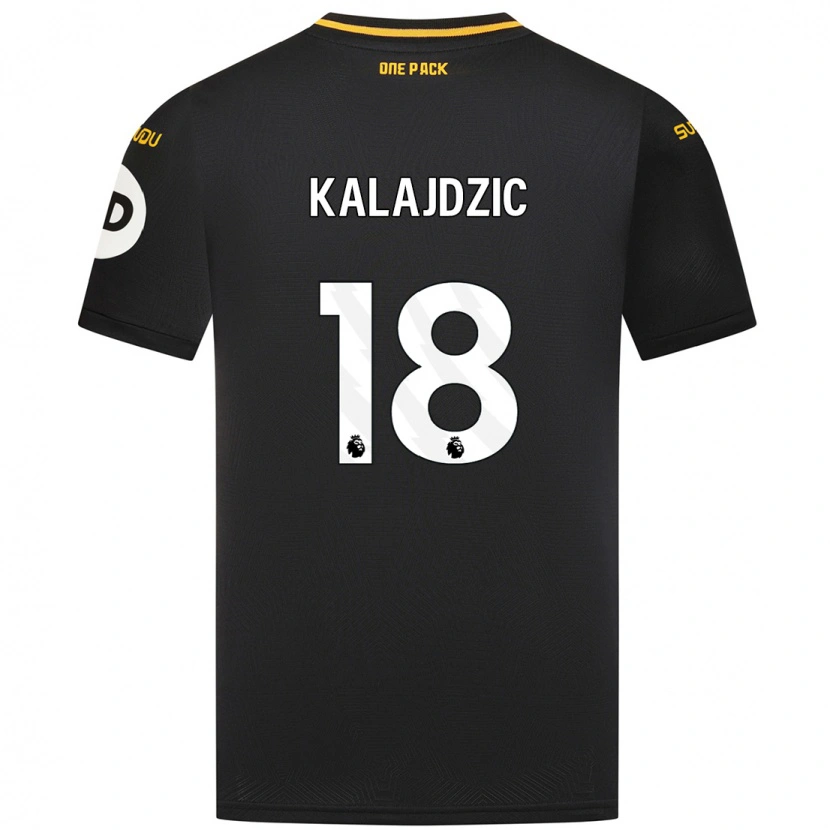 Danxen Kinder Sasa Kalajdzic #18 Schwarz Auswärtstrikot Trikot 2024/25 T-Shirt Schweiz