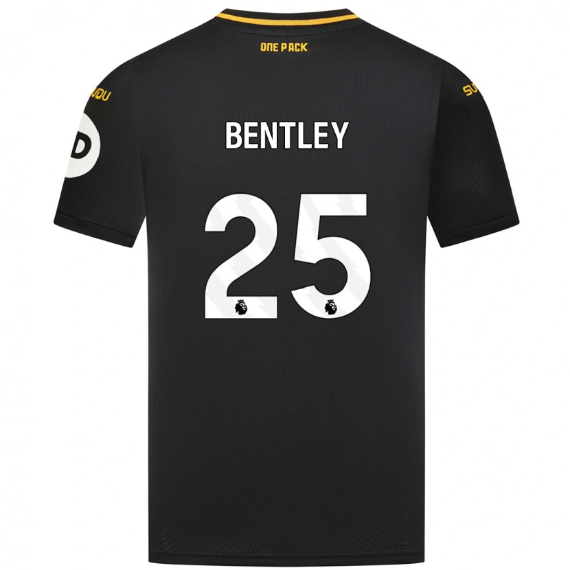 Danxen Kinder Daniel Bentley #25 Schwarz Auswärtstrikot Trikot 2024/25 T-Shirt Schweiz