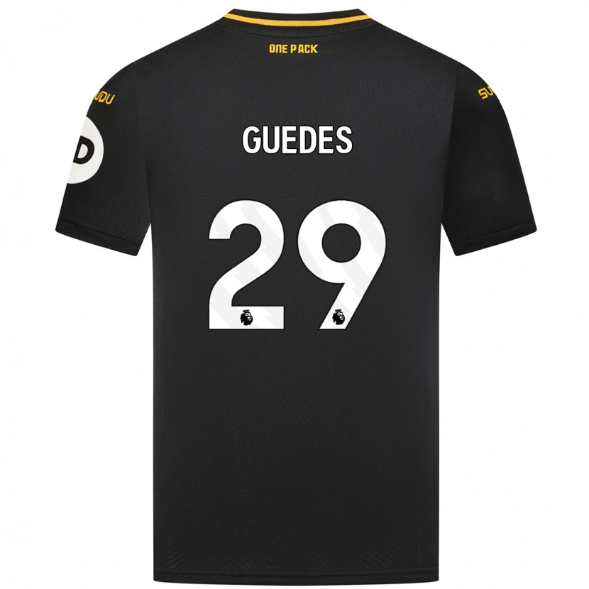 Danxen Kinder Gonçalo Guedes #29 Schwarz Auswärtstrikot Trikot 2024/25 T-Shirt Schweiz