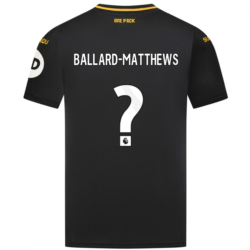 Danxen Kinder Emilio Ballard-Matthews #0 Schwarz Auswärtstrikot Trikot 2024/25 T-Shirt Schweiz