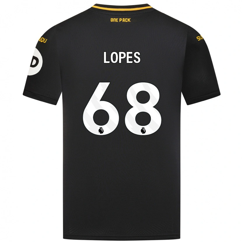 Danxen Kinder Leo Lopes #68 Schwarz Auswärtstrikot Trikot 2024/25 T-Shirt Schweiz