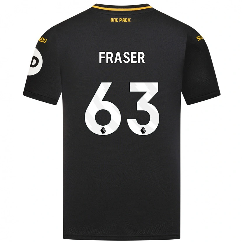 Danxen Kinder Nathan Fraser #63 Schwarz Auswärtstrikot Trikot 2024/25 T-Shirt Schweiz