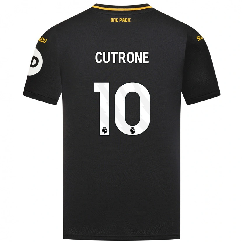 Danxen Kinder Patrick Cutrone #10 Schwarz Auswärtstrikot Trikot 2024/25 T-Shirt Schweiz