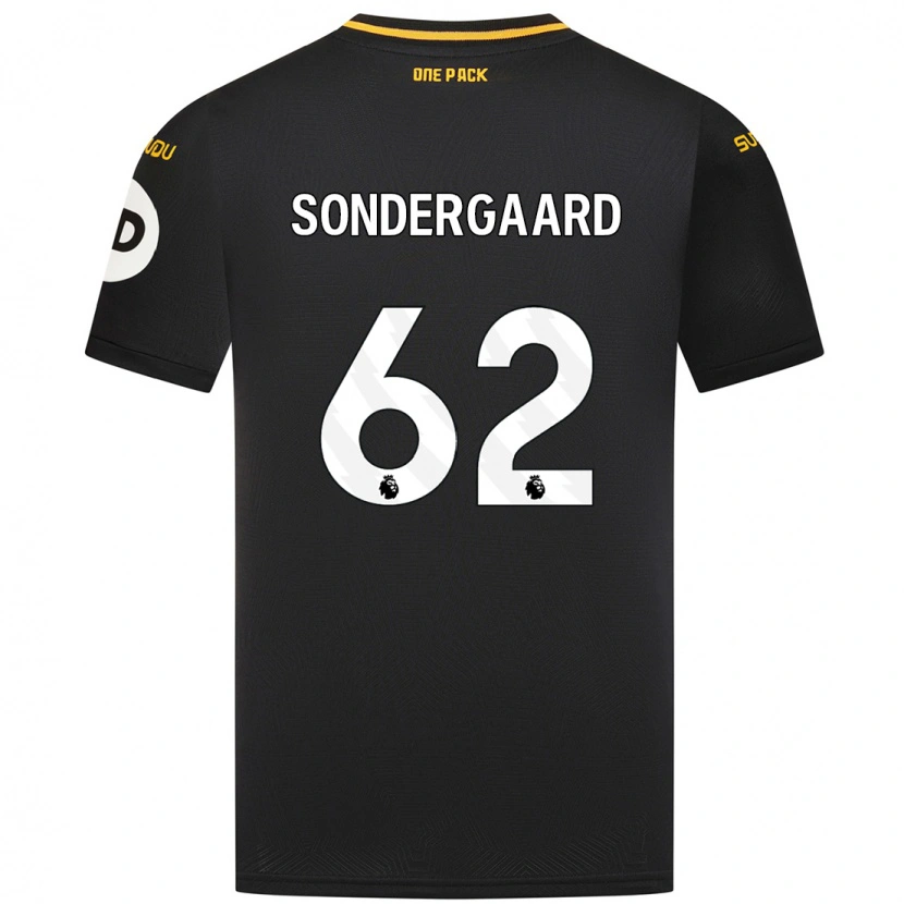 Danxen Kinder Andreas Sondergaard #62 Schwarz Auswärtstrikot Trikot 2024/25 T-Shirt Schweiz