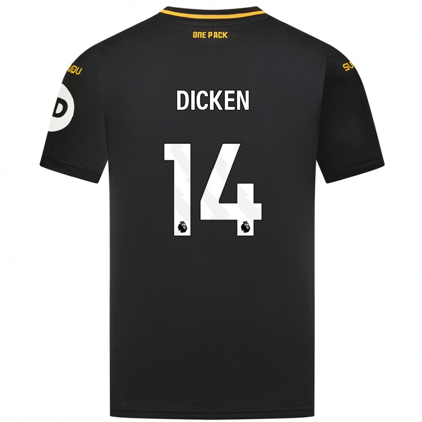 Danxen Kinder Amy Dicken #14 Schwarz Auswärtstrikot Trikot 2024/25 T-Shirt Schweiz