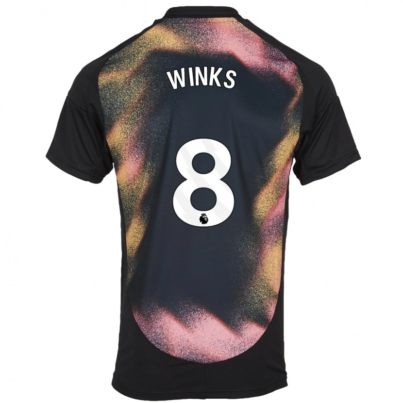 Danxen Kinder Harry Winks #8 Schwarz Weiß Auswärtstrikot Trikot 2024/25 T-Shirt Schweiz