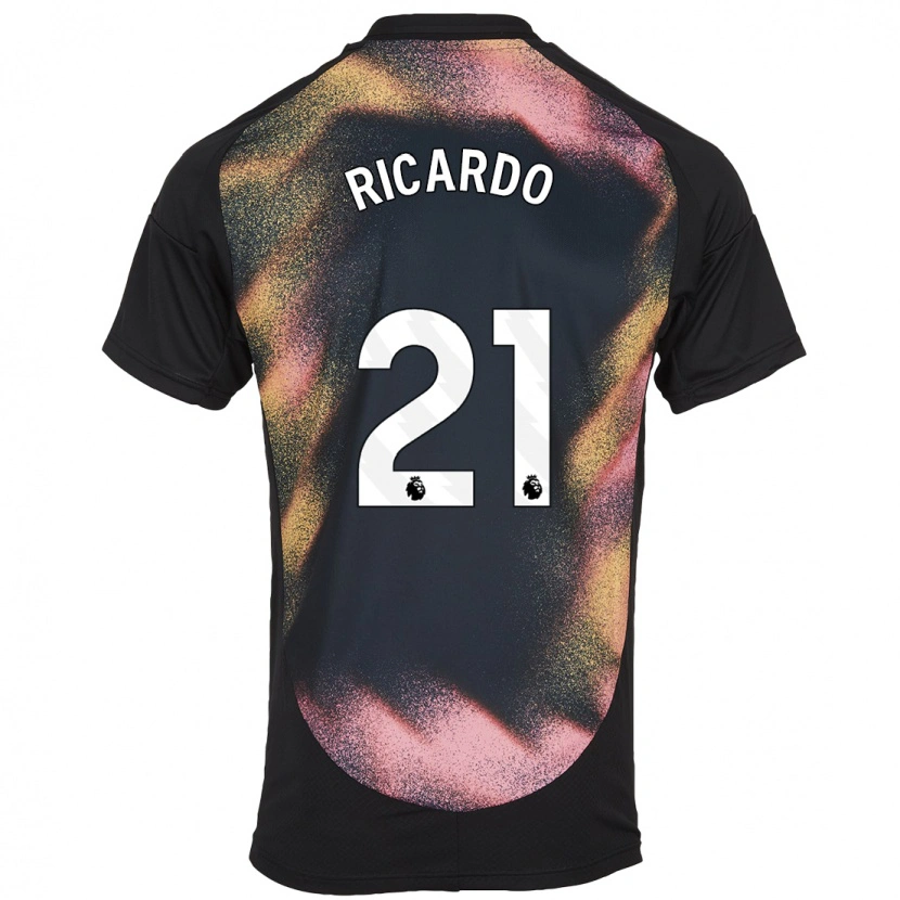 Danxen Kinder Ricardo Pereira #21 Schwarz Weiß Auswärtstrikot Trikot 2024/25 T-Shirt Schweiz