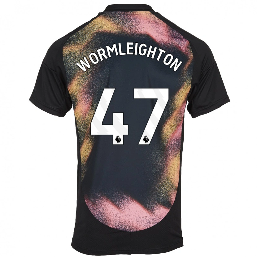 Danxen Kinder Joe Wormleighton #47 Schwarz Weiß Auswärtstrikot Trikot 2024/25 T-Shirt Schweiz