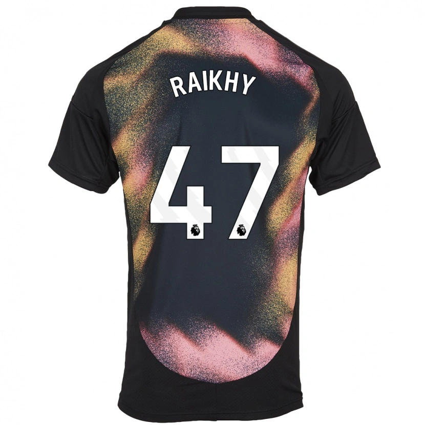 Danxen Kinder Arjan Raikhy #47 Schwarz Weiß Auswärtstrikot Trikot 2024/25 T-Shirt Schweiz