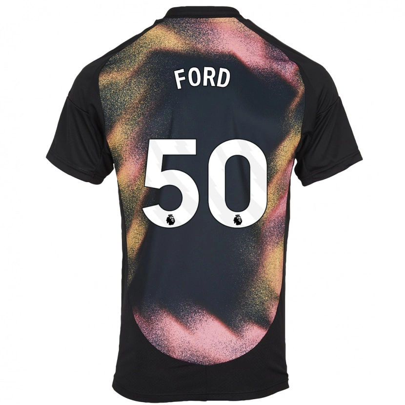 Danxen Kinder Harvey Godsmark-Ford #50 Schwarz Weiß Auswärtstrikot Trikot 2024/25 T-Shirt Schweiz