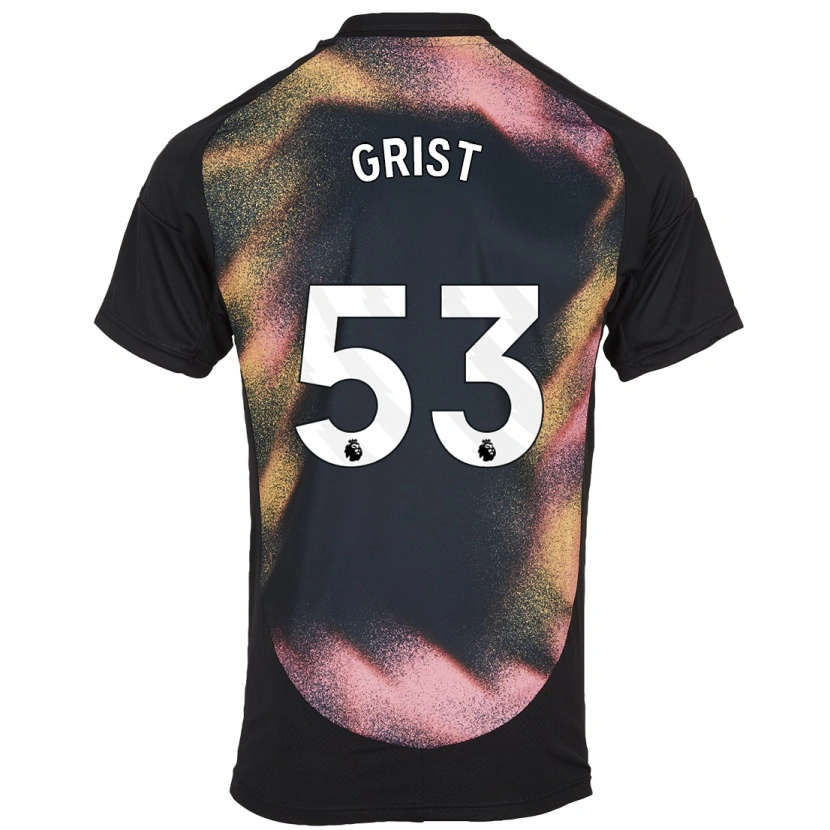 Danxen Kinder Ben Grist #53 Schwarz Weiß Auswärtstrikot Trikot 2024/25 T-Shirt Schweiz