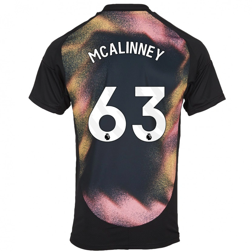 Danxen Kinder Liam Mcalinney #63 Schwarz Weiß Auswärtstrikot Trikot 2024/25 T-Shirt Schweiz