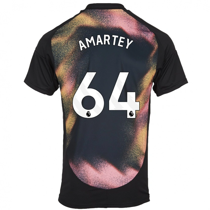 Danxen Kinder Bobby Amartey #64 Schwarz Weiß Auswärtstrikot Trikot 2024/25 T-Shirt Schweiz