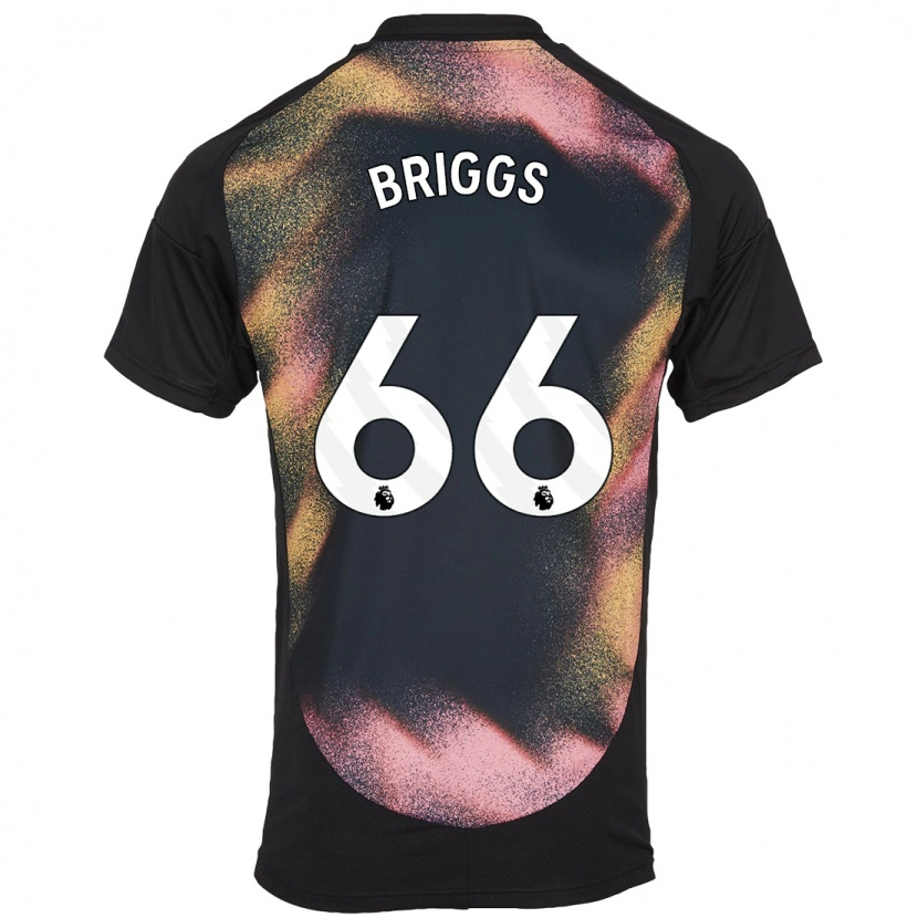 Danxen Kinder Logan Briggs #66 Schwarz Weiß Auswärtstrikot Trikot 2024/25 T-Shirt Schweiz